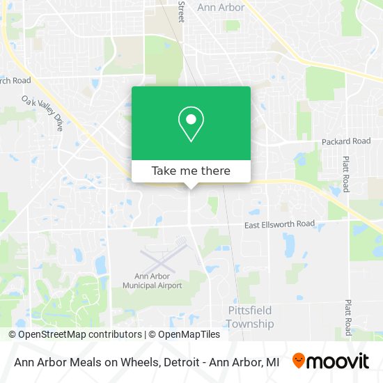 Mapa de Ann Arbor Meals on Wheels