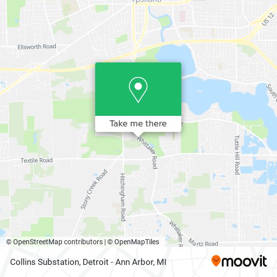 Mapa de Collins Substation