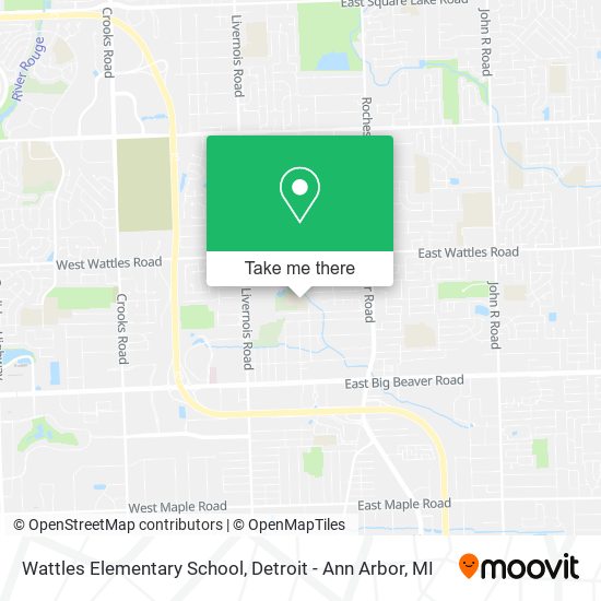 Mapa de Wattles Elementary School