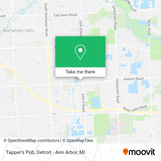 Tapper's Pub map