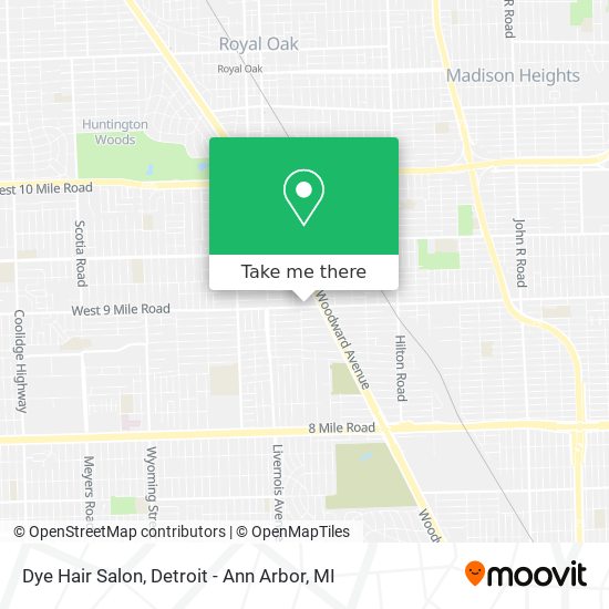 Mapa de Dye Hair Salon