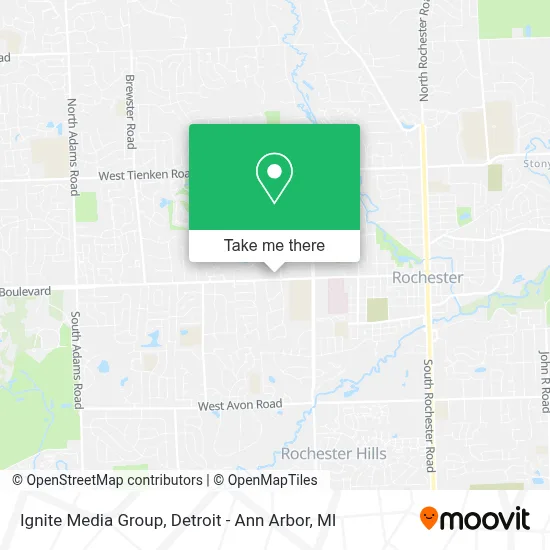 Ignite Media Group map