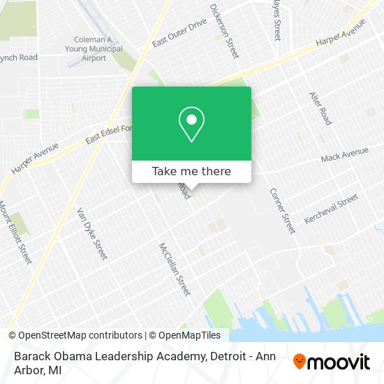 Barack Obama Leadership Academy map