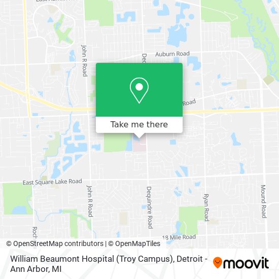 Mapa de William Beaumont Hospital (Troy Campus)