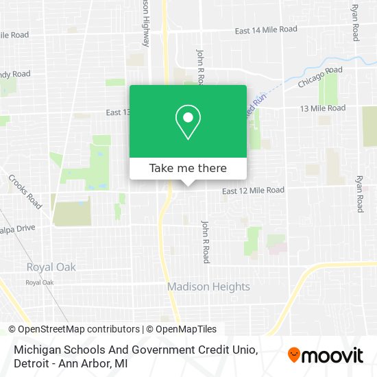 Mapa de Michigan Schools And Government Credit Unio