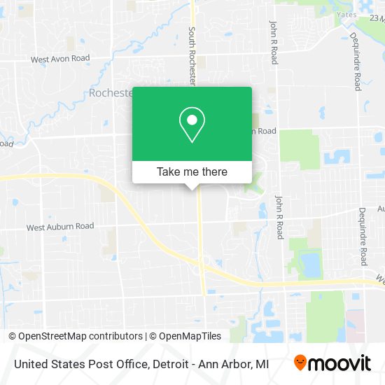 United States Post Office map