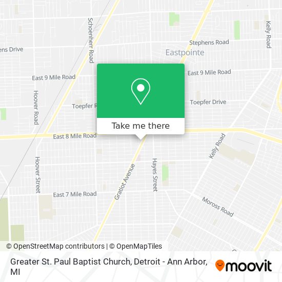 Greater St. Paul Baptist Church map