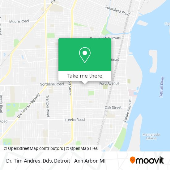 Mapa de Dr. Tim Andres, Dds