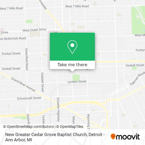 New Greater Cedar Grove Baptist Church map