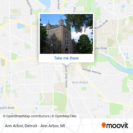 Ann Arbor map