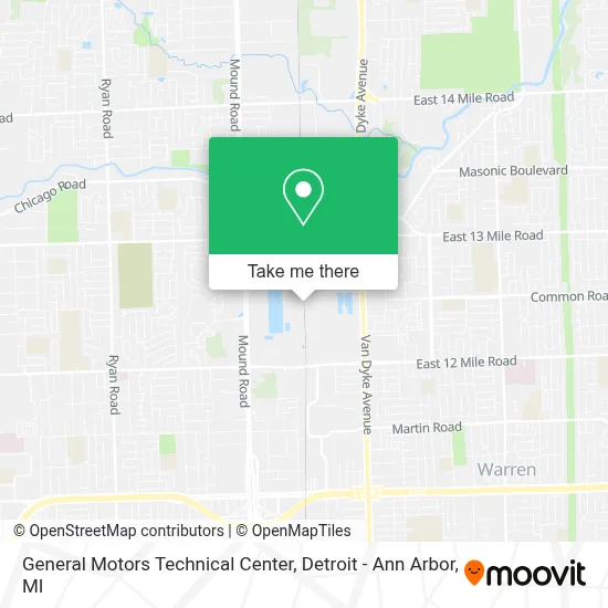 General Motors Technical Center map