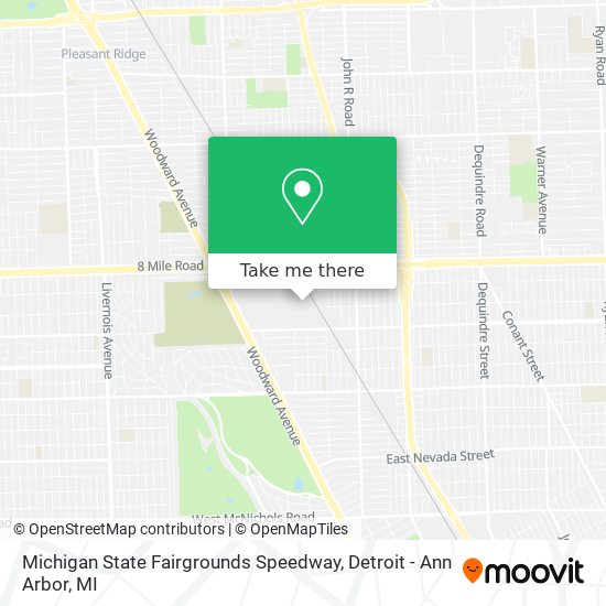 Mapa de Michigan State Fairgrounds Speedway