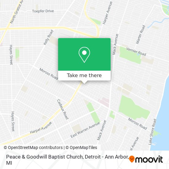 Mapa de Peace & Goodwill Baptist Church