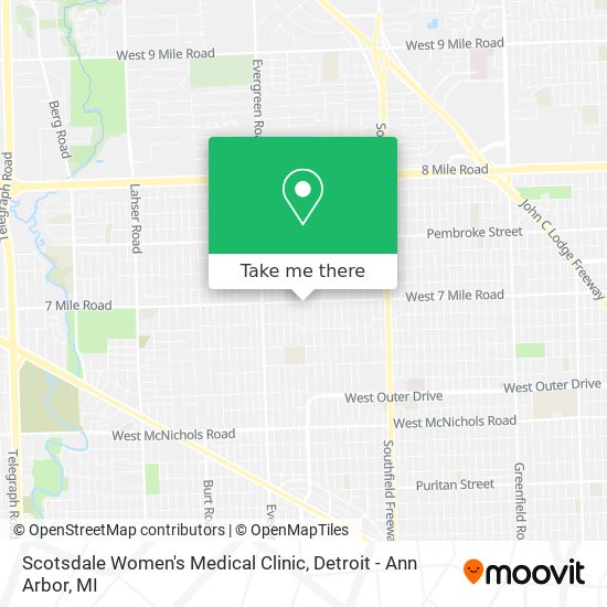 Mapa de Scotsdale Women's Medical Clinic