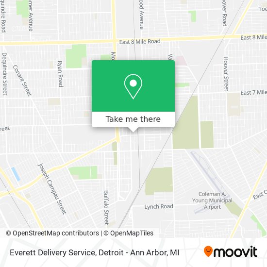 Mapa de Everett Delivery Service