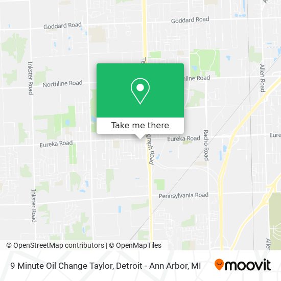 9 Minute Oil Change Taylor map