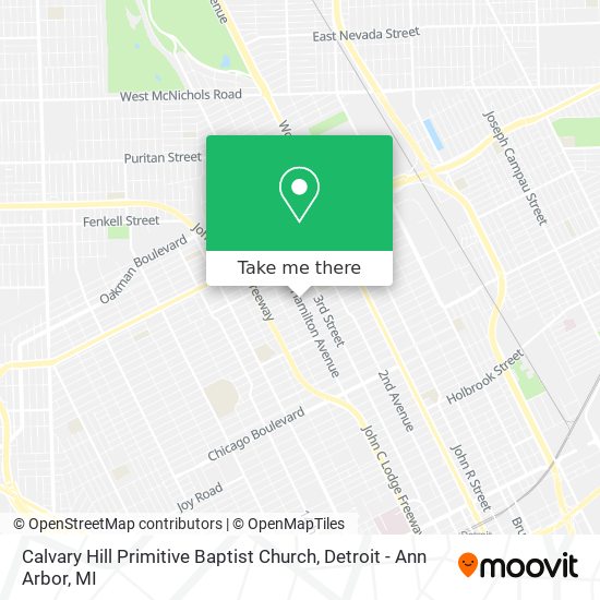 Calvary Hill Primitive Baptist Church map