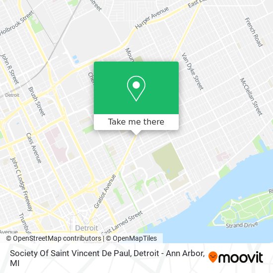 Society Of Saint Vincent De Paul map