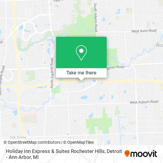 Mapa de Holiday Inn Express & Suites Rochester Hills