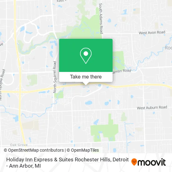 Holiday Inn Express & Suites Rochester Hills map