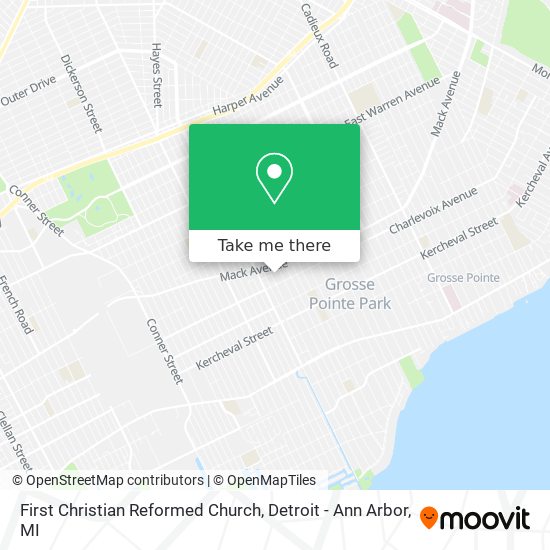 First Christian Reformed Church map