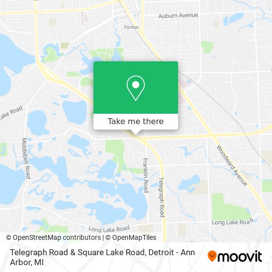 Telegraph Road & Square Lake Road map