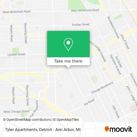 Tyler Apartments map