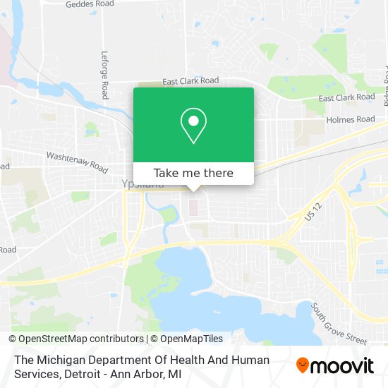 Mapa de The Michigan Department Of Health And Human Services