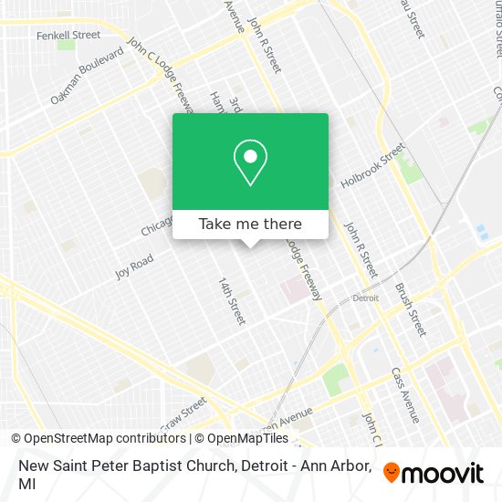 New Saint Peter Baptist Church map