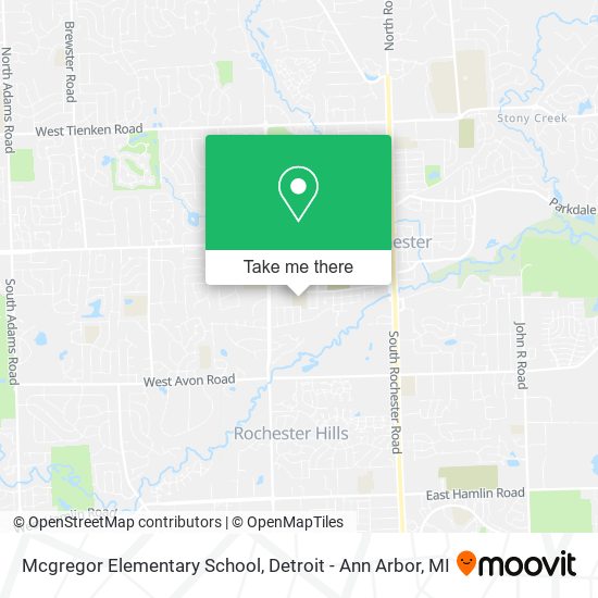 Mapa de Mcgregor Elementary School