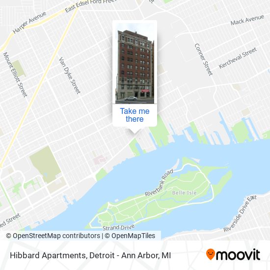 Mapa de Hibbard Apartments