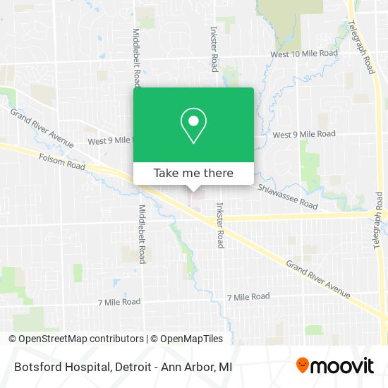 How to get to Botsford Hospital in Detroit Ann Arbor MI by Bus