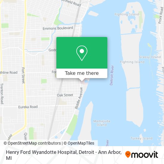 Mapa de Henry Ford Wyandotte Hospital