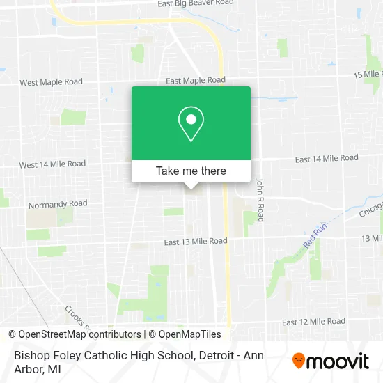 Bishop Foley Catholic High School map