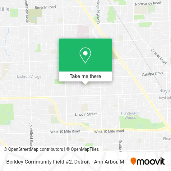 Berkley Community Field #2 map