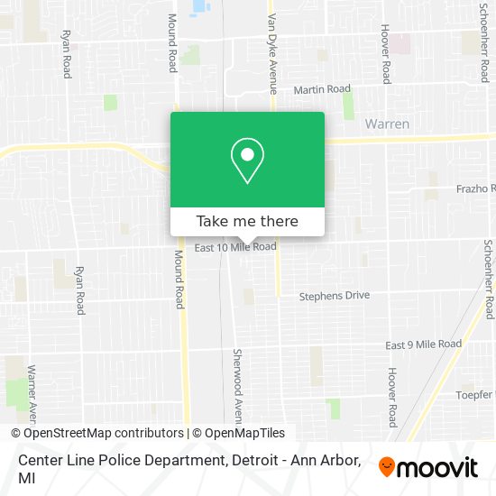 Mapa de Center Line Police Department