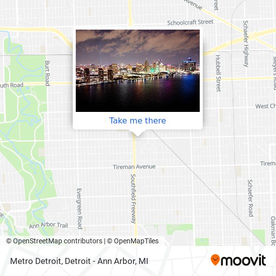 Mapa de Metro Detroit