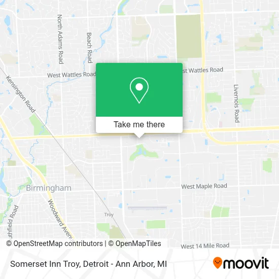 Somerset Inn Troy map
