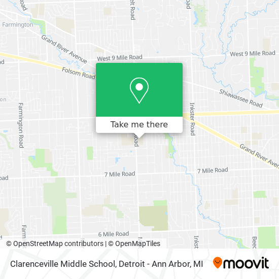 Clarenceville Middle School map