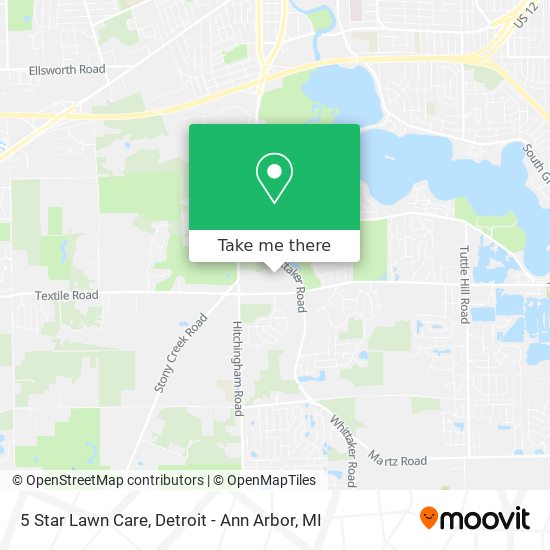 Mapa de 5 Star Lawn Care