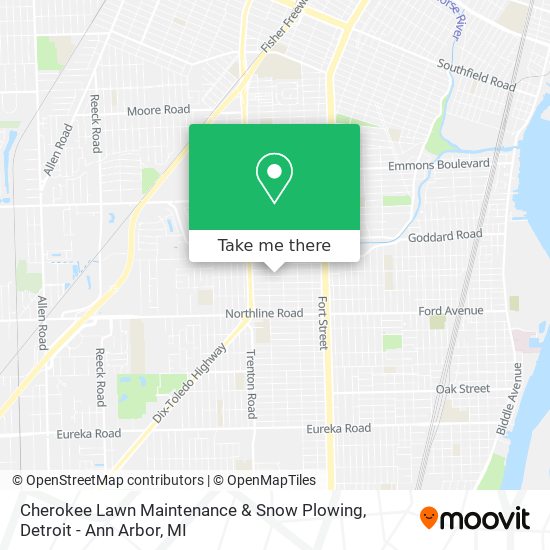 Mapa de Cherokee Lawn Maintenance & Snow Plowing