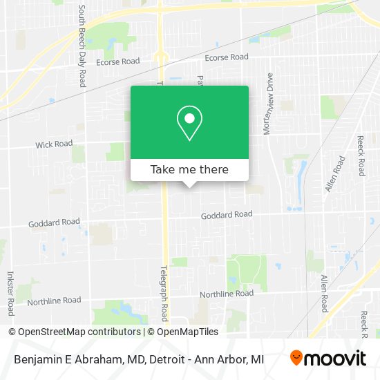 Benjamin E Abraham, MD map