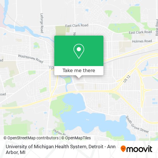 University of Michigan Health System map