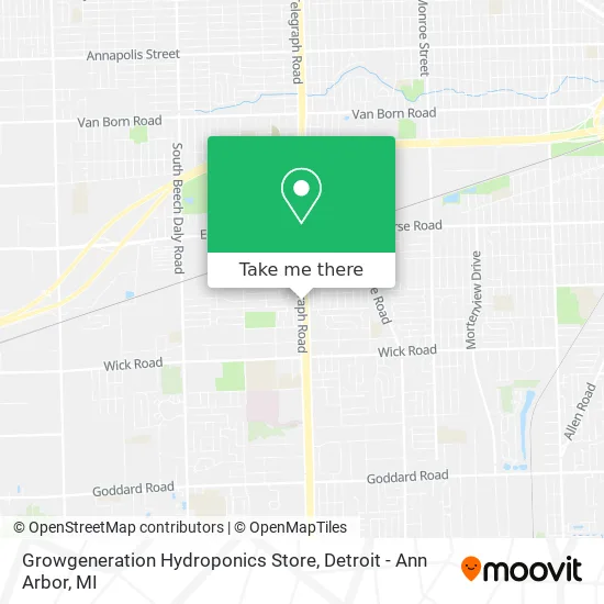 Growgeneration Hydroponics Store map