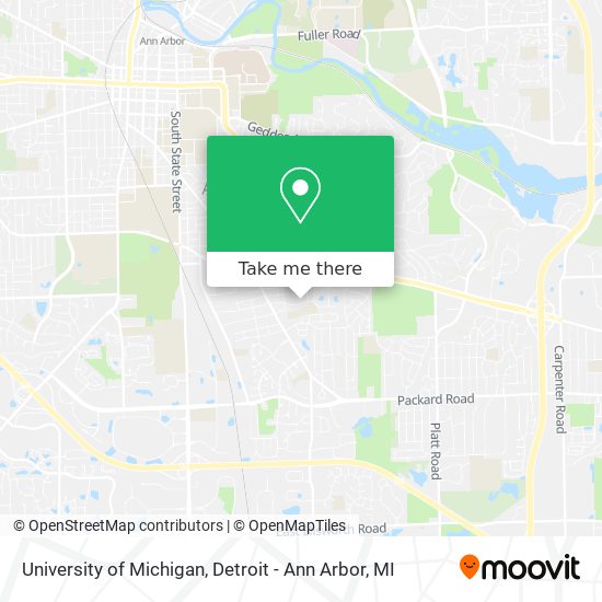 University of Michigan map