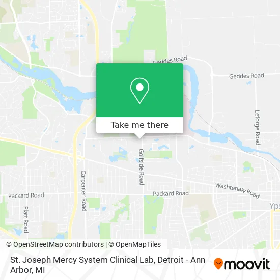 Mapa de St. Joseph Mercy System Clinical Lab