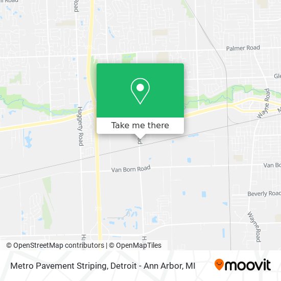 Mapa de Metro Pavement Striping