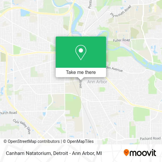 Canham Natatorium map