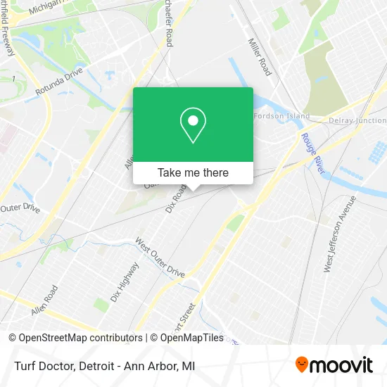 Turf Doctor map