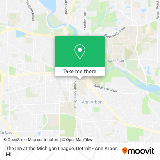 Mapa de The Inn at the Michigan League